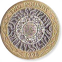 2 Pound Sterling Coin